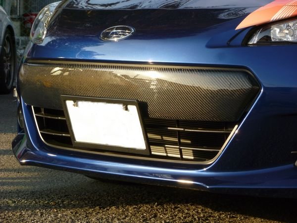 スバルBRZ ノーズカバー (ウエットカーボン)